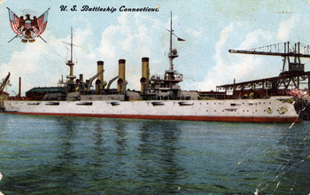 Postcard: USS Connecticut