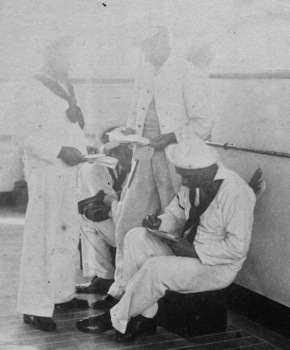 Writing Letters, USS Olympia