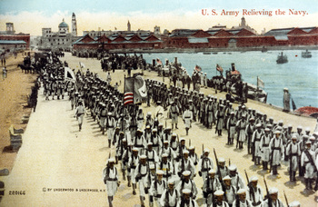 U.S. Army Relieving the Navy