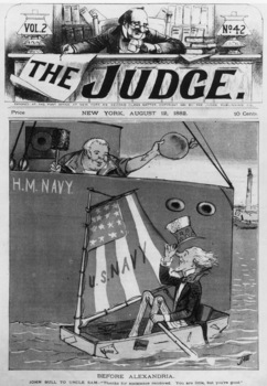 Cover Cartoon: The Judge, 1882