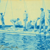 Cleaning the Olympia, 1898