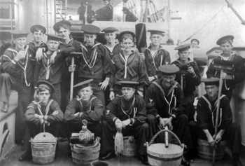 Cleaning Crew, USS Baltimore