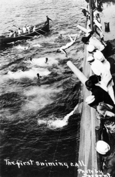 Swim Call, USS Rhode Island