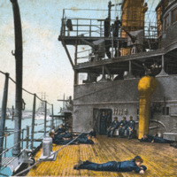 Sailors Lounging on Deck