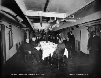 Wardroom Mess, USS Brooklyn
