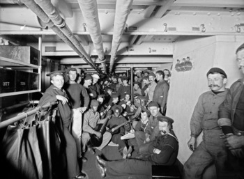 Enlisted Sailors at Play, USS Brooklyn
