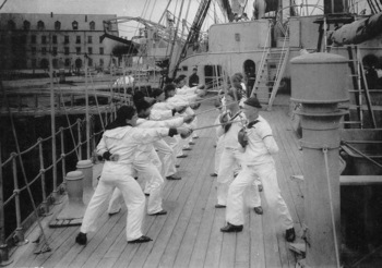 Fencing Practice, USS Atlanta