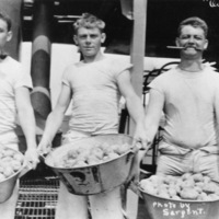 Mess Cooks On Board USS Rhode Island