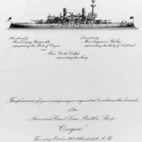 USS Oregon - Invitation to Launching