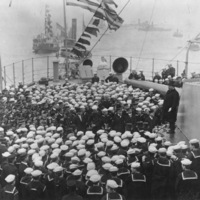 President Theodore Roosevelt Addresses Crew of USS Connecticut, 1909