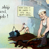 Postcard: Coaling Ship
