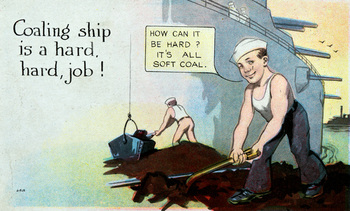 Postcard: Coaling Ship