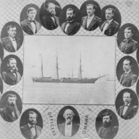 USS Omaha and Officers, 1873