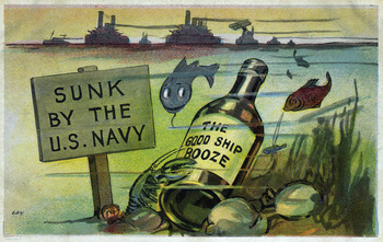 Cartoon: Prohibition in the Navy
